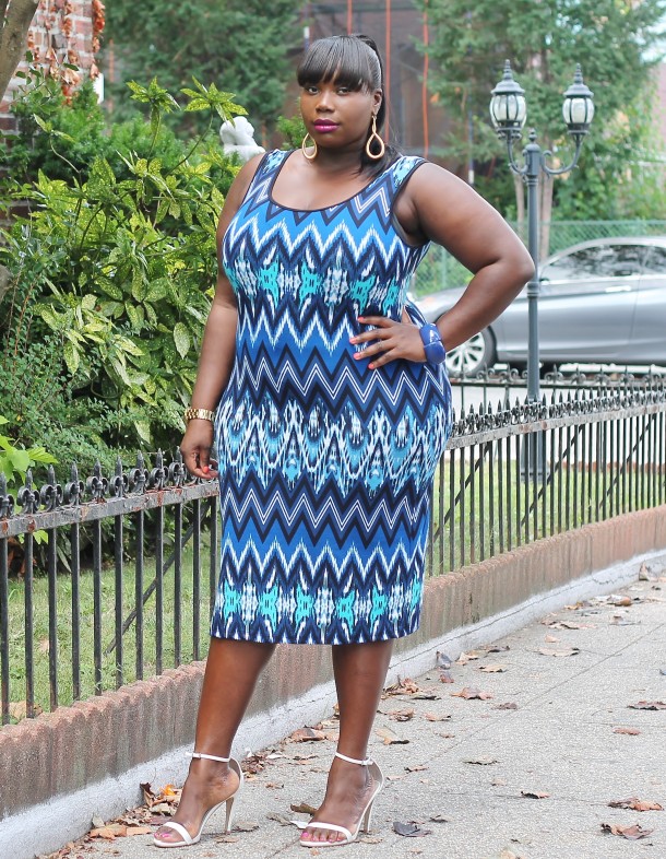 Ing Aztec Print Plus size  Midi Dress