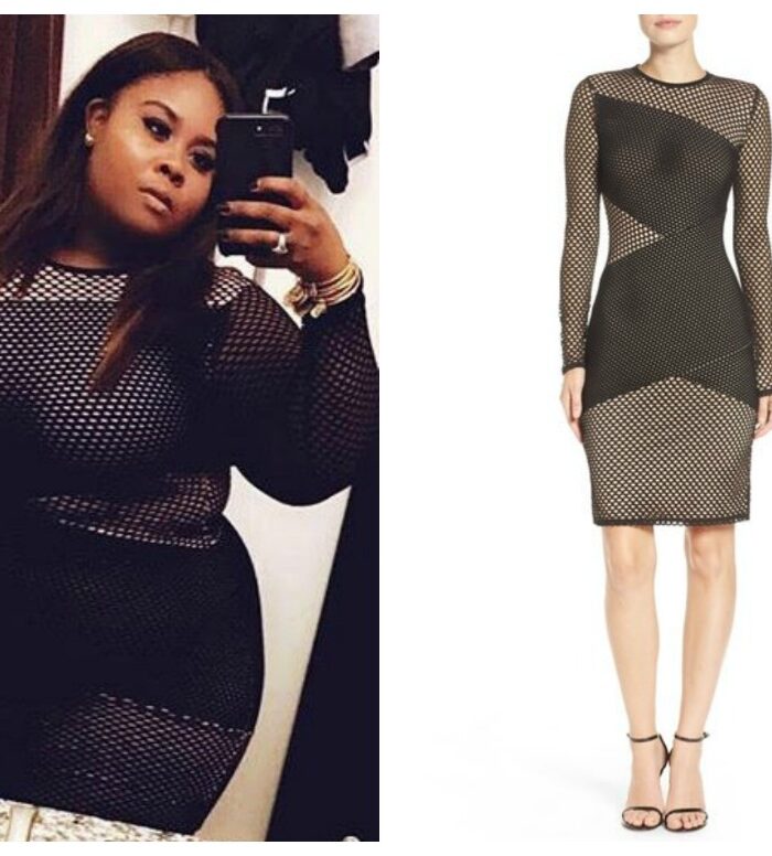 Actress Raven Goodwin Shows Off Curves In A BCBG Mesh Dress