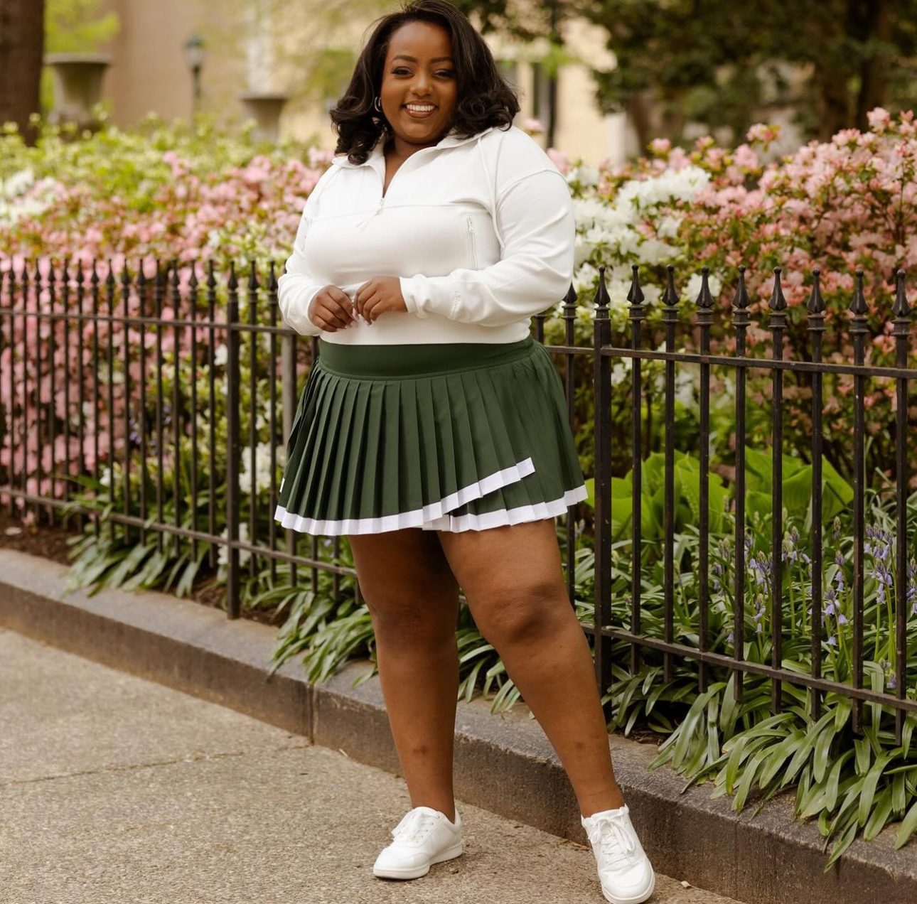 plus size pleated tennis skirt summer trend 2024